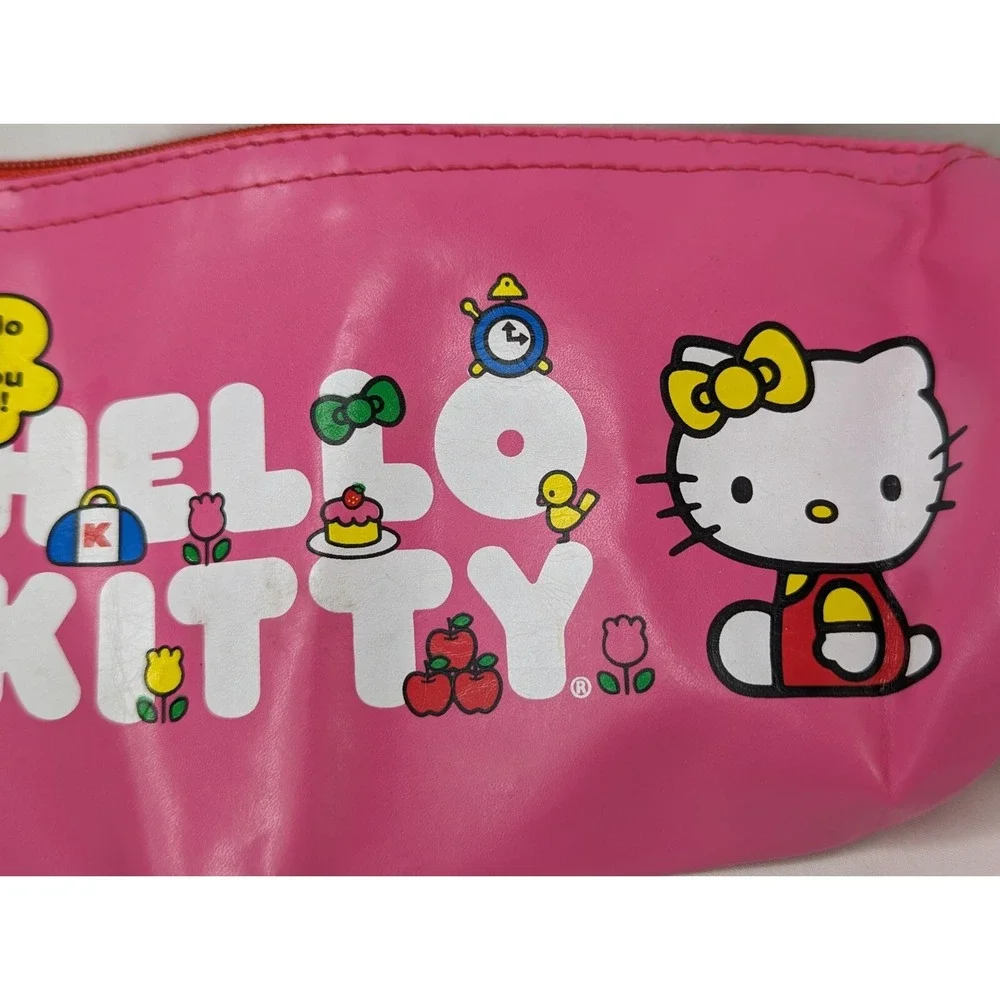 Sanrio Hello Kitty Pencil Case Pink‎ 2012 Rainbow